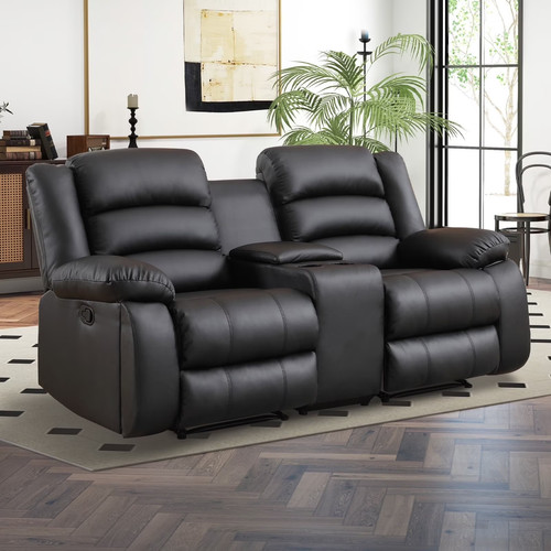 Canmov faux leather loveseat - canmov,