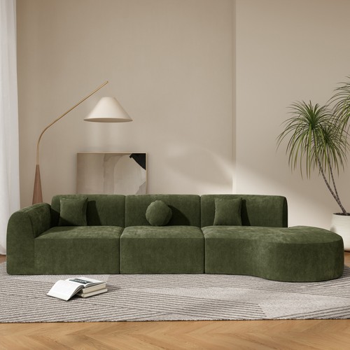 140 green polyester curved - green,