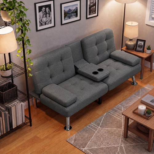Modern minimalist linen - linen, futon